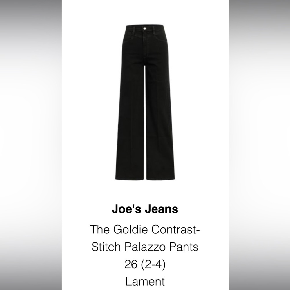 Joe's Jeans Black Flare & Wide Leg Pants